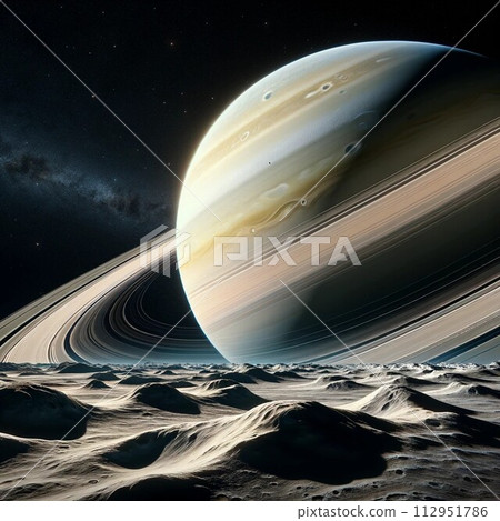 從土星衛星看到的土星 從土星衛星看到的土星 112951786