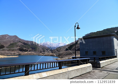 Hayachine Dam in spring Hayachine Dam in spring 112951839