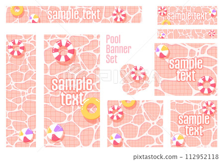 橫幅 set_pool_sunset 112952118