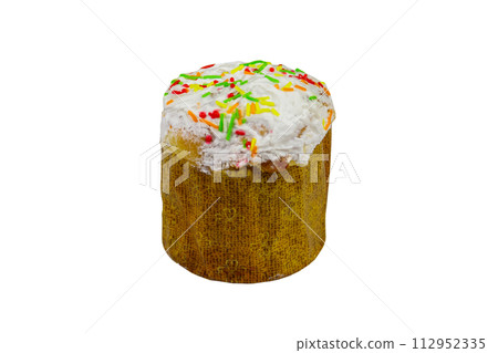 Easter cake isolated on white background Easter cake isolated on white background 112952335