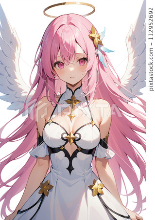 粉紅色頭髮的天使女孩 112952692