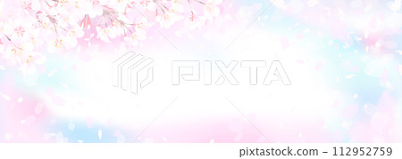 櫻花盛開，藍藍的天空 112952759