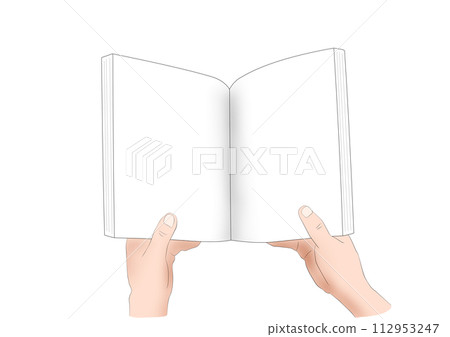 雙手打開的書本(手繪) 雙手打開的書本(手繪) 112953247