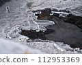 Snow melting brook 112953369