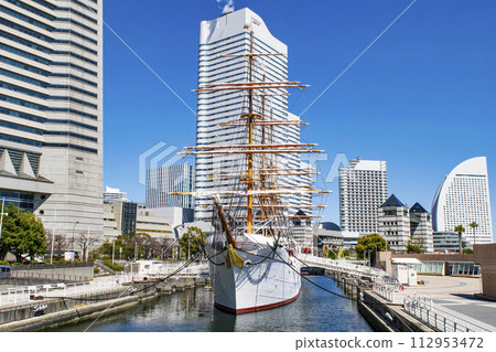 Yokohama Minato Mirai District, Nippon Maru Memorial Park, sailing ship "Nippon Maru", a national important cultural property Yokohama Minato Mirai District, Nippon Maru Memorial Park, sailing ship "Nippon Maru", a national important cultural property 112953472