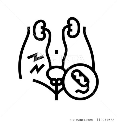 urethritis urology line icon vector illustration urethritis urology line icon vector illustration 112954672
