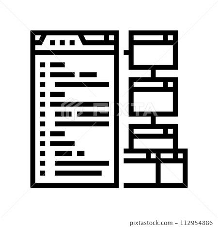 xml sitemap seo line icon vector illustration xml sitemap seo line icon vector illustration 112954886