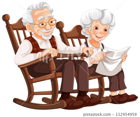 Elderly Couple Enjoying Time Together 112954959