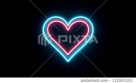 Heart's neon sign Heart's neon sign 112955201