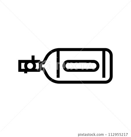 goggles paintball game line icon vector illustration goggles paintball game line icon vector illustration 112955217