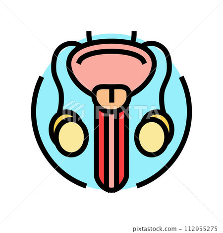 urethral stricture urology color icon vector illustration 112955275