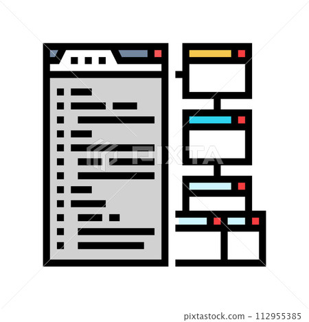xml sitemap seo color icon vector illustration xml sitemap seo color icon vector illustration 112955385