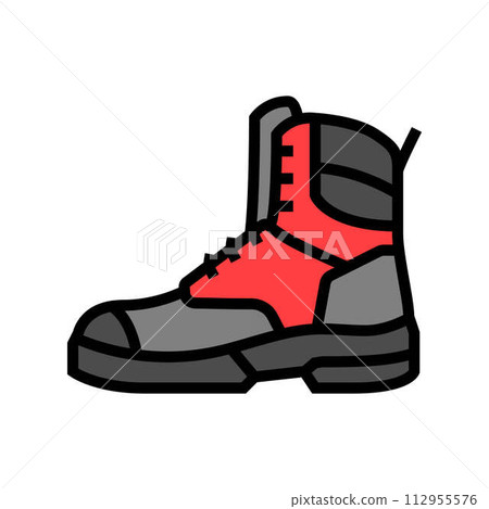 safety boots ppe protective equipment color icon vector illustration safety boots ppe protective equipment color icon vector illustration 112955576