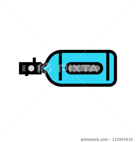 goggles paintball game color icon vector illustration 112955610