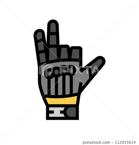 gloves paintball game color icon vector illustration 112955614