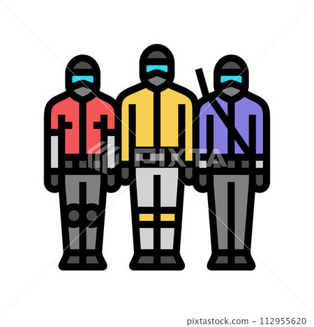 team paintball game color icon vector illustration team paintball game color icon vector illustration 112955620