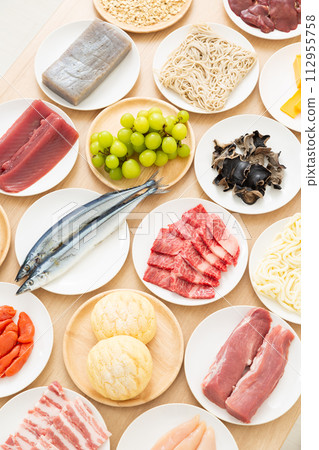 collection of various ingredients collection of various ingredients 112955758