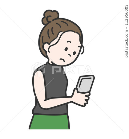 看智能手機認為的婦女 看智能手機認為的婦女 112956005