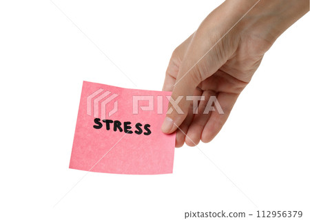 PNG, inscription on a piece of paper, isolated on a white background. 112956379