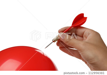 PNG, ball with needle, isolated on white background. PNG, ball with needle, isolated on white background. 112956381