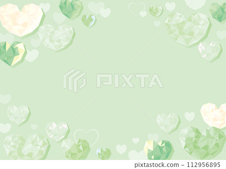 Heart_Simple_Cute_Background material_Illustration_Decoration_Yellow green Heart_Simple_Cute_Background material_Illustration_Decoration_Yellow green 112956895