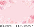 心型_簡約_可愛_背景素材_插畫_裝飾_粉紅色 112956897
