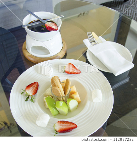 Thai dessert background, Thai cooking 112957282