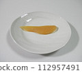 Herring roe on a plate 112957491
