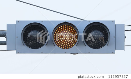 Prototype LED light fixture yellow light Prototype LED light fixture yellow light 112957857