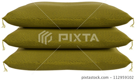 Zabuton 合成黃色剪紙 3 張 112959102