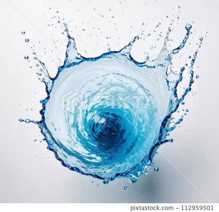 beautiful water splash 112959501