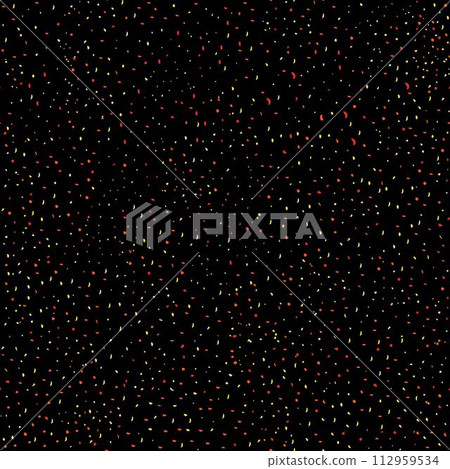 Falling snow or night sky with stars vector seamless pattern. Hand drawn spray or splash colorful texture. Abstract backdrop. 112959534