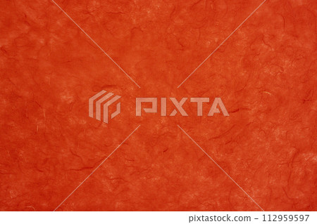 Red color mulberry paper texture background. 112959597