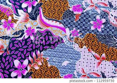 The beautiful of art Malaysian and Indonesian Batik. 112959730
