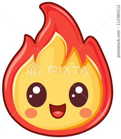 Kawaii Fire Flame Kawaii Fire Flame 112960212