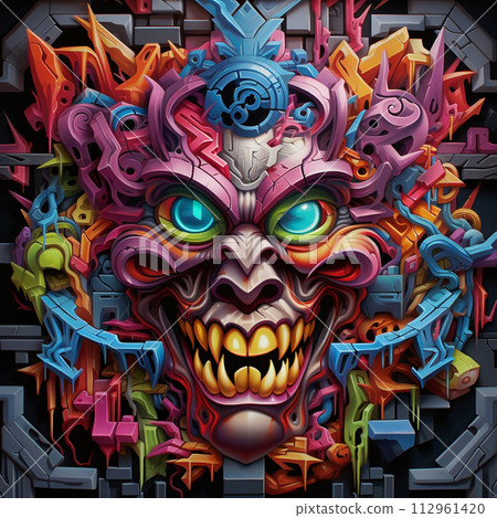 催眠幻象/心靈恍惚圖形藝術 112961420