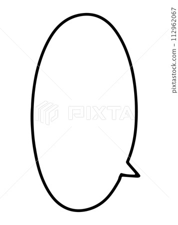 Simple handwritten speech bubble 112962067