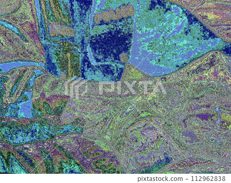 Abstract psychedelic background, Screen glitch texture. 112962838