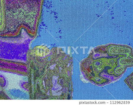 Abstract psychedelic background, Screen glitch texture. 112962839