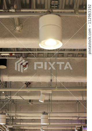 Setting up an exhibition hall 112963192