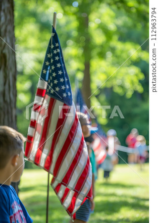 Flag Day Ceremony: Pledge of Allegiance 112963794