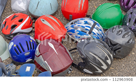 Sports Helmets Flea Market 112963908