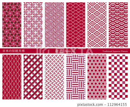 Japanese traditional pattern material 112964155