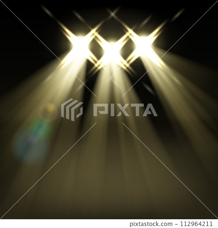 Studio Lights Background, Vector Illustration 112964211