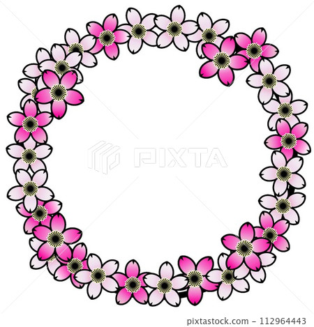 Cherry blossom frame 112964443