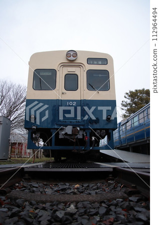 Kiha 100 series diesel car (former Japanese National Railways Kiha 30 series diesel car) that was active on the Kanto Railway Joso Line_Ibaraki Prefecture Hirosawa City preserved car 112964494