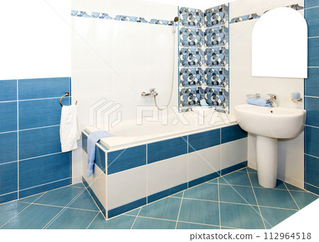 Bathroom blue Bathroom blue 112964518