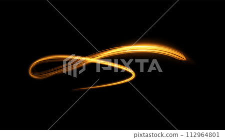 Magic whirlpool of a golden spiral, on a black background. Magic whirlpool of a golden spiral, on a black background. 112964801