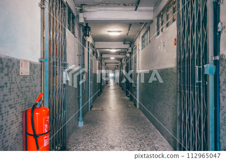 March 16 2024 corridor and doors with dark of Tai Hang Sai Estate 112965047
