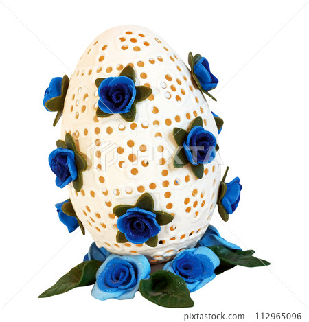 Egg blue roses Egg blue roses 112965096